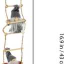 Amosfun Santa Claus Climbing on Rope Ladder Christmas Tree Ornaments Hanging Pendant Plush Swedish Gnome Figurine Ornaments for Christmas Tree Door Wall Decoration