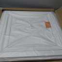 Art3d PVC Ceiling Tiles, 2'x2' Plastic Sheet in White (12-Pack), 24"x24"