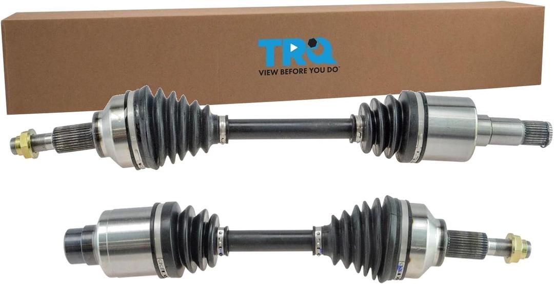 TRQ Front Driver and Passenger CV Axle Assembly Set Compatible with 2011-2014 Chrysler 200 V6 3.6L 2007-2010 Sebring V6 3.5L 2008-2014 Dodge Avenger V6 3.5L 3.6L 2009-2019 Journey V6 3.6L
