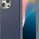 ZAGG SoHo Snap Case for iPhone 16 Pro - MagSafe Compatible, 10ft Drop Protection, Graphene-Infused, Wireless Charging, Eco-Friendly, Two-Tone Design, Navy Blue Gray
