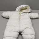 Infant Toddler Snowsuit Cute Baby Bear Suit Newborn Winter Coat Warm Hooded Jumpsuit for Boys Girls (6-9 Months, White)