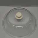 OEC Lighter Weight Upgraded Tempered Glass Microwave Splatter Cover - 12.7 inch - Heat-Resistant & Impact-Resistant Glass Lid with Vent, Silicone Knob, Dishwasher Safe, 100% Food Grade - BPA Free