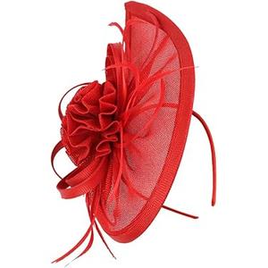 Bridal Fascinator Hat Headband Retro Decorative Tops Hat for Women for Weddings Evening Parties and Tea
