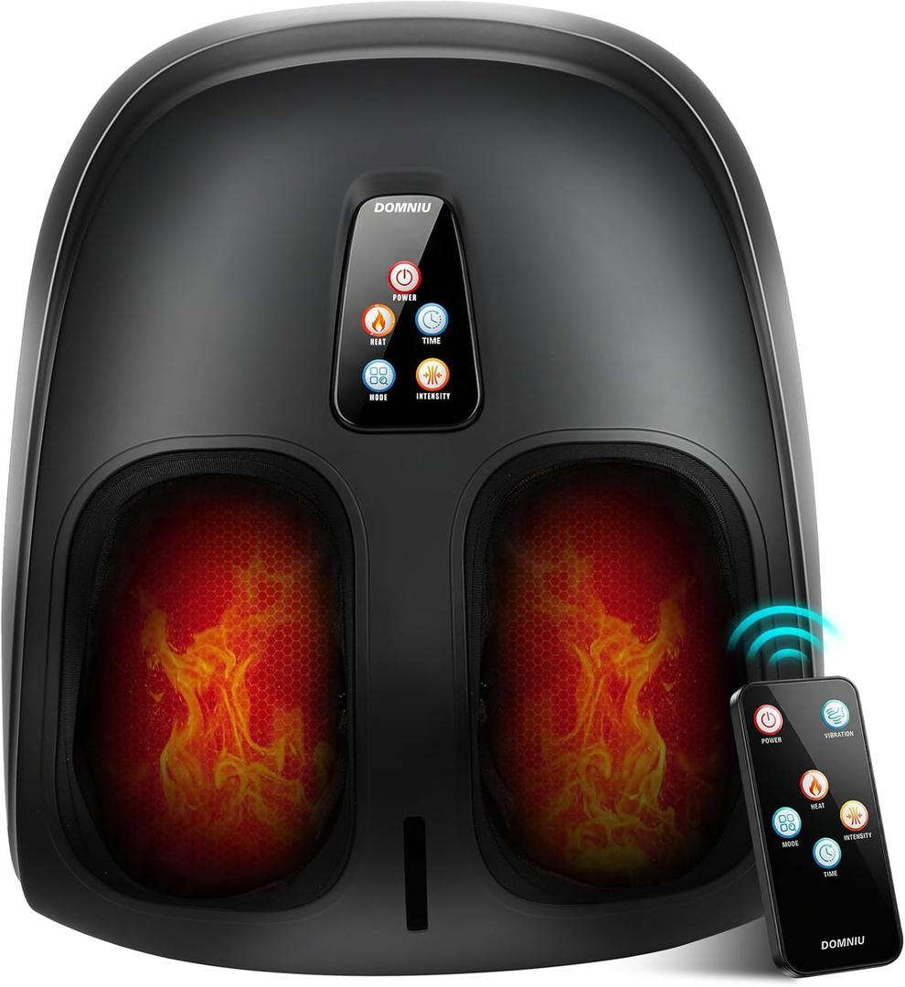 Shiatsu Foot Massager Machine with Heat, Upgraded Deep Kneading Feet Massager for Deliver Pain Relief, Plantar Fasciitis, Neuropathy, Gifts for Women/Mom & Dad, Fathers & Mothers Day, Fits up to 13