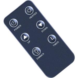 Replacement Remote Control Compatible for Great World Electric Fireplace Heater GW-6088TBT GW-6078TBT