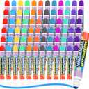 Crtiin 72 Pack Dot Markers Bulk, 12 Colors Washable Dot Markers for Toddlers Art, Children Painting Crafts, Bingo Daubers Supplies for Kids Preschool Children, Non Toxic Water-based Bingo Daubers