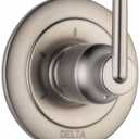 Delta Faucet Trinsic 3-Setting Shower Handle Diverter Trim Kit, Diverter Valve Trim Kit Brushed Nickel, 3 Way Shower Diverter, Delta Diverter Trim, Stainless T11859-SS (Valve Not Included)