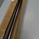 Reallnaive 1 Pack Telescoping Skylight Pole with Hook 47 to 79 Inch Wand for Blinds Tension Rod Blinds Shades Stainless Steel Adjustable Curtain Pull Wand for Skylight Cordless Window (Brown)