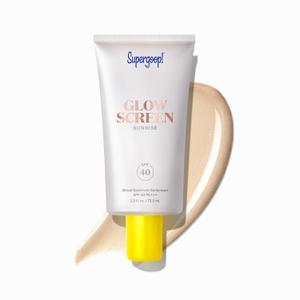 Supergoop! Glowscreen SPF 40 - Glowy Primer + Broad Spectrum Tinted Sunscreen - Helps Filter Blue Light - Hydration - Hyaluronic Acid & Vitamin B5