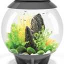 biOrb Halo 15 Acrylic 4-Gallon Aquarium with Multi-Color Remote-Controlled LED Lights, Gray
