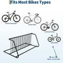 Commercial Grid Bike Rack - Heavy Duty Outdoor Bicycle Rack Stand, Freestanding Metal Floor Bike Stand for Garage, School, Outdoor Parking, Bike Shop (Single & Double Sided)