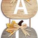 Vicenpal Fall Signs Thanksgiving Fall Porch Decor Rustic Wooden Autumn Welcome Hanging Decor for Farmhouse Autumn Harvest Outdoor Indoor(Classic Color)
