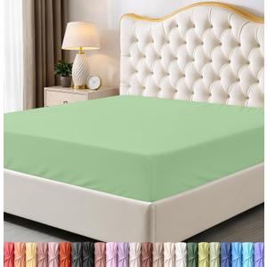 Utopia Bedding Queen Fitted Sheet - Bottom Sheet - Deep Pocket - Soft Microfiber - Shrinkage and Fade Resistant - Easy Care -1 Fitted Sheet Only (Sage Green)