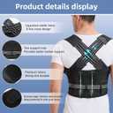 Back Brace Posture Corrector for Women and Men, Upgraded Full Back Brace Support, Adjustable Shoulder Back Support, Upper and Lower Back Pain Relief - Scoliosis, Hunchback, Hump, Thoracic, Spine Corrector (Medium)