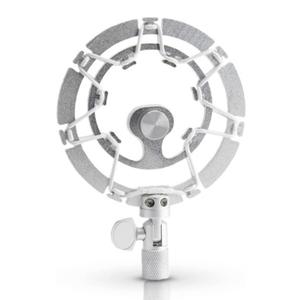 Pro Microphone Shock Mount - Mic Holder Compatible w/Blue Yeti, Snowball & Pro Microphones (Silver)