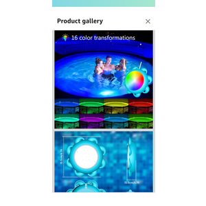BYLIFITY LED Pool Lights, Color Changing Swimming Pool Light