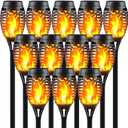 Solar Torch Lights Outdoor Flickering Flame, 12 Pack
Upgraded 12LED, Mini Solar-Powered Tiki Torches, IP65 Waterproof, Fire Effect Decor, Garden Pathway Lighting, Auto On/Off