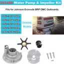 382468 0382468 Water Pump Impeller Kit Fit for Johnson Evinrude BRP OMC 1953-1978 10 15 18 20 25HP Replace for 18-3377 777806