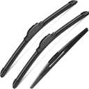 3Pcs Windshield Wipers for Subaru Forester 2012-2018, Subaru Outback 2015-2019, Automotive Replacement Windshield Wiper Blades for My Ca-26"/17"/14" (Pack of 3) J-Hook
