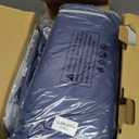 42x42 Inch Puppy Playpen with Cover, Dog Playpen for Puppies or Small Dogs, Pet Fence for Indoor & Outdoor, Sturdy Safety DogPen with Thickened Fabric, High-Strength Nylon Wire Mesh, Blue