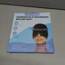 Migraine Cap Headache Pain Relief ALASKA BEAR Natural Cold Therapy Compress Gel Ice Pack for Chronic Migraines Sinus Pressure Tension Puffy Eyes Cooling Head Wrap Coverage Weighted Mask(Black)