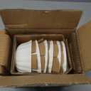 HOMBENE White Porcelain Fruit Bowls, 4.7 Inch Serving Bowls,Ice Cream Bowl, Kitchen Bowl Set, Microwave and Dishwasher Safe, Set of 6