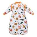 Baby Sleep Sack, TOG 2.5 Winter Wearable Blanket, Removable Long Sleeves Baby Sleeping Bag for Infants and Toddlers, Super Soft Warm Comfortable Sleeping Sack, Leaf, 6-18M