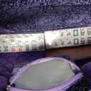 American Mahjong Tile Set with Purple Printed Carrying Bag, 166 Premium White Tiles, 4 All-in-One Color Racks/Pushers, Mah Jongg Sets, Complete Mahjong Game Set for Travel, 4 inches x 9 inches x 21 inches