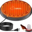 Metal Chicken Water Heater for Winter, 11'' Chicken Waterer Heater Base for 1-5 Gallon Metal or Plastic Poultry Waterer, Outdoor Eletric Poultry Water Heaters for Chicken Turkey Goose Duck Drinker