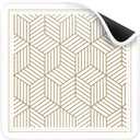 Deyimmei Mahjong Mat for Table - Non-Slip Mahjong Table Cover with Storage Pockets, Perfect Mahjong Accessories & Gifts for Women, Men, and Mahjong Enthusiasts (Golden Herringbone)