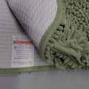 OLANLY Small Bathroom Rugs 24x16, Extra Soft Absorbent Chenille Bath Rugs, Rubber Backing Quick Dry, Machine Washable Bath Mats for Bathroom Floor, Tub and Shower, Home Decor Accessories, Sage Green