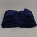 6-Piece Bath Towel Set(30"x60"), 2 Extra Large Bath Towel Sheets, 2 Hand Towels and 2 Washcloths - Highly Absorbent Quick Dry Microfiber,Ultra Soft Towel Set for Bathroom (Navy Blue)