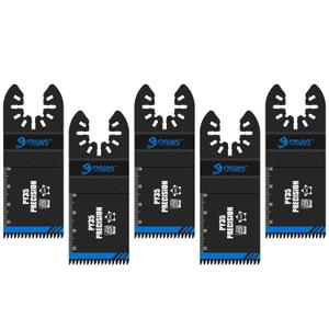 Japanese Tooth Oscillating Saw Blades, Universal Quick Release Oscillating Multitool Blades Clean Cut for Plastic, Wood and PVC (3-Pack)