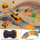 Magickidz 230+ PCS Construction Tracks Toy for Kids - DIY Engineering Building Set with Excavator, Dump Truck, Best Birthday Gift for Boys 3 4 5 6 7 Years Old, Flexible Race Car Track Playset
