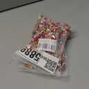 2 x AmlkHxuan 1000pcs Round Letter Beads Colorful Gold Acrylic Alphabet 4x7mm for Bracelets Necklace Jewelry Making Supplies (Gold Colored)