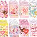 Doughnut Mini Pocket Notebooks 24 Pcs, 2.36 x 3.94 Inch Cute Small Notebooks 16 Sheets 32 Pages, Donut Coil Memo Pads Bulk for Daily Planning, Shopping Lists, Office School Supplies, Sweet Party Favors