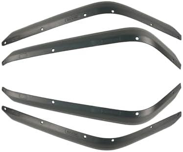 TfdyfbhnZM A Set of Wheel Fenders Flares Widened Compatible for Jeep Wrangler JK JKU 2007-2018 Cars Accessories Body Kit Black