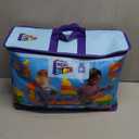 MEGA BLOKS First Builders Toddler Blocks Toys Set, Deluxe Building Bag with 150 Pieces and Storage, Creative Open-Ended Play, Blue, Ages 1+ Years 