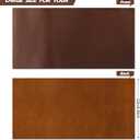 RingSun 12''X24'' Genuine Leather Sheets for Crafts Full Grain Leather Tooling Leather (2mm) Thick Cowhide Leather Pieces Square, Dark Brown