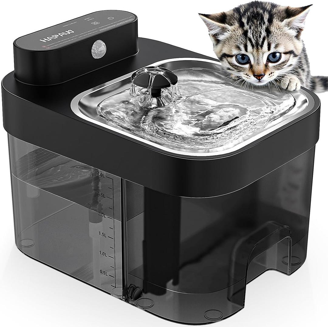 Filterless Cat Water Fountain - Wastewater Separation Pet Dispenser