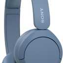 Sony WH-CH520 Wireless Headphones Bluetooth On-Ear Headset with Microphone and up to 50 Hours Battery Life with Quick Charging, Blue