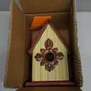 Glitzhome Bird Houses for Outside, Wooden Bird House Hanging Garden Birdhouse for Outdoors, Rustic Bird House for Bluebird Cedar Wren Chickadee Sparrow Bird Nest Box for Garden Patio -9" H