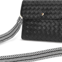 Women’s Small Crossbody Bag – Dual-Layer Phone Wallet Purse, Shoulder Bag for Travel, Black