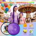 Purple Braiding Hair Pre Stretched 26 Inch and Washable Purple Hair Wax 2.12 0z, Synthetic Hair Extensions for Braids, DIY styling Kit for Party, Cosplay, Halloween, Christmas