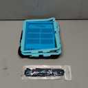 SEYMAC stock Case for iPad (A16) 11th/10th Generation 11''/10.9'' 2025/2022, Full-Body Drop Protection Case with Screen Protector &360 Rotate Hand Strap/Stand, Brightblue+Black