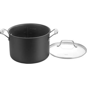 Cuisinart Chef's Classic PURELYCERAMIC Nonstick PFAS Free Hard-Anodized 8-Quart Stockpot with Cover, 666C-24