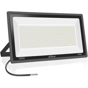 XYCN 500W LED Flood Light,(2750W Equivalent) Super Bright 58,500LM Daylight 5000K IP66 Waterproof Security Outdoor LED Arena Lights,Commercial Lighting Floodlight for Backyard|Court|Stadium|Fields, 500w Led Flood Light 1pack