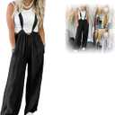 Silky Suspender Style Jumpsuit Suspender Jumpsuits For Women Flowy Overalls For Women Suspender Pants Overalls Size S