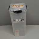 Tafura Bread Container - 5.8 Liter BPA Free Plastic Bread Box - Container/Holder for Homemade Loaves and Baked Goods with Black Airtight Lid