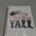 LADOCK Western Christmas Spiral Notebook, Vintage Red and Green Merry Christmas Journal, Cowgirl Cowboy Gifts Notebook, Retro Western Xmas Journal, 5.5x8.3